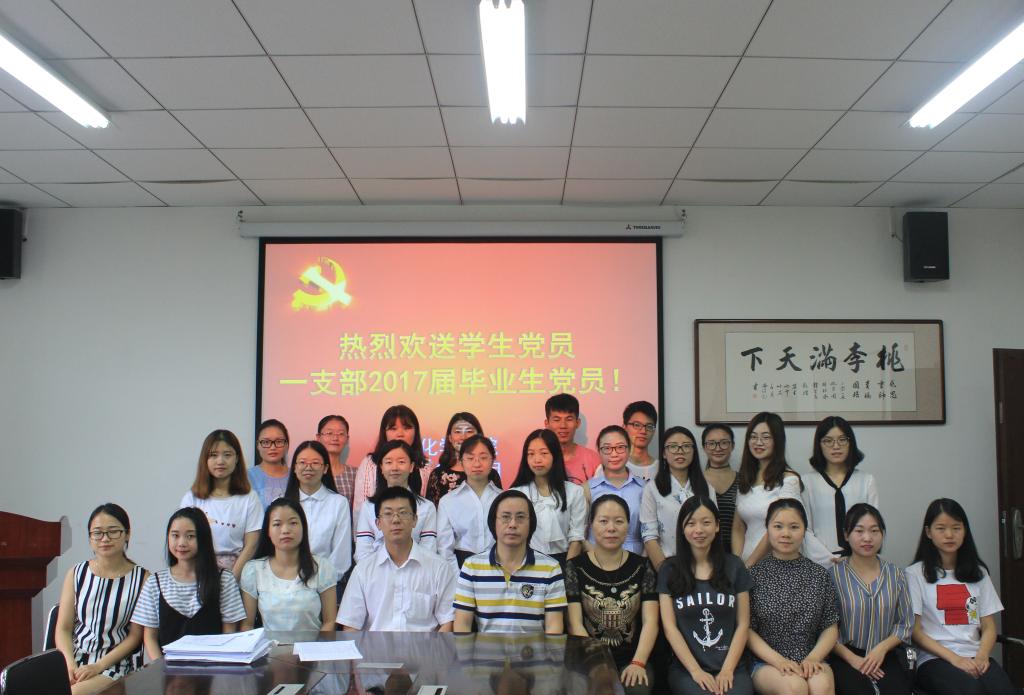 毕业上党员合影